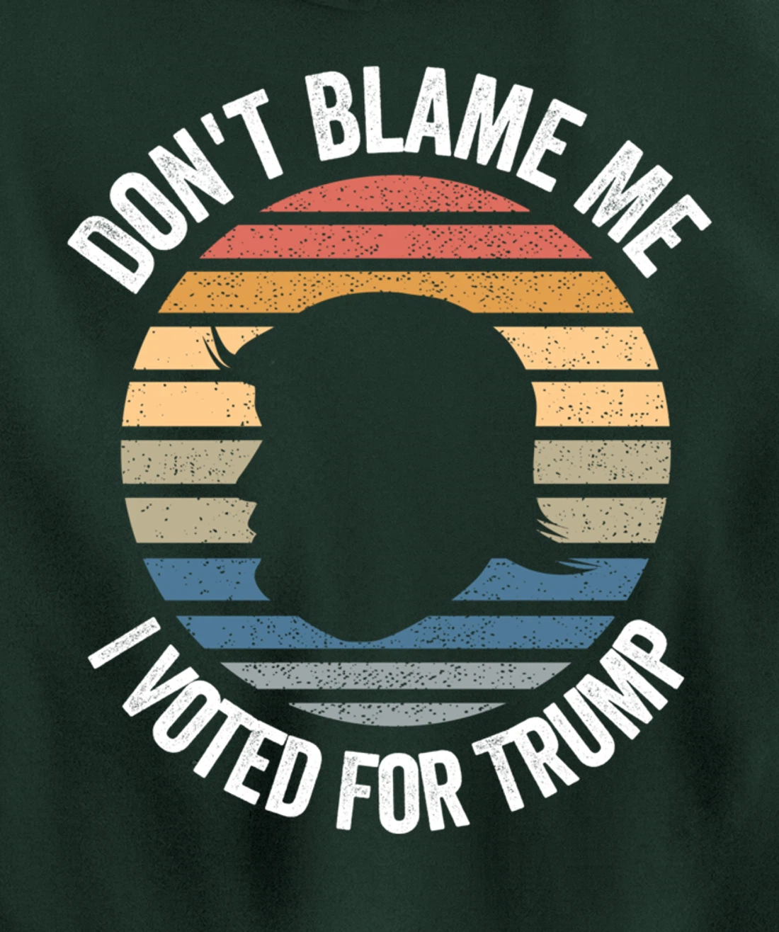 Don't Blame Me I Voted For Trump Distressed Vintage Pullover Hoodie