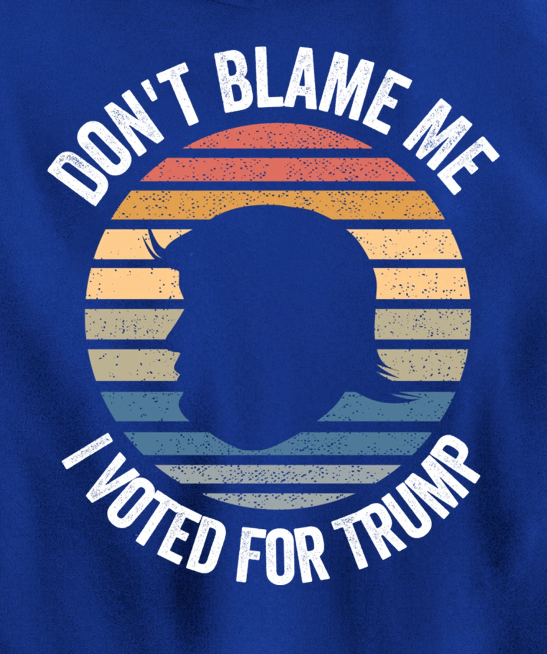 Don't Blame Me I Voted For Trump Distressed Vintage Pullover Hoodie