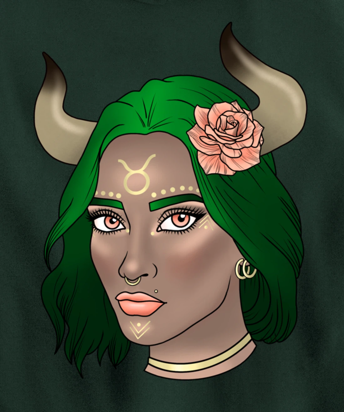 Taurus Goddess Pullover Hoodie