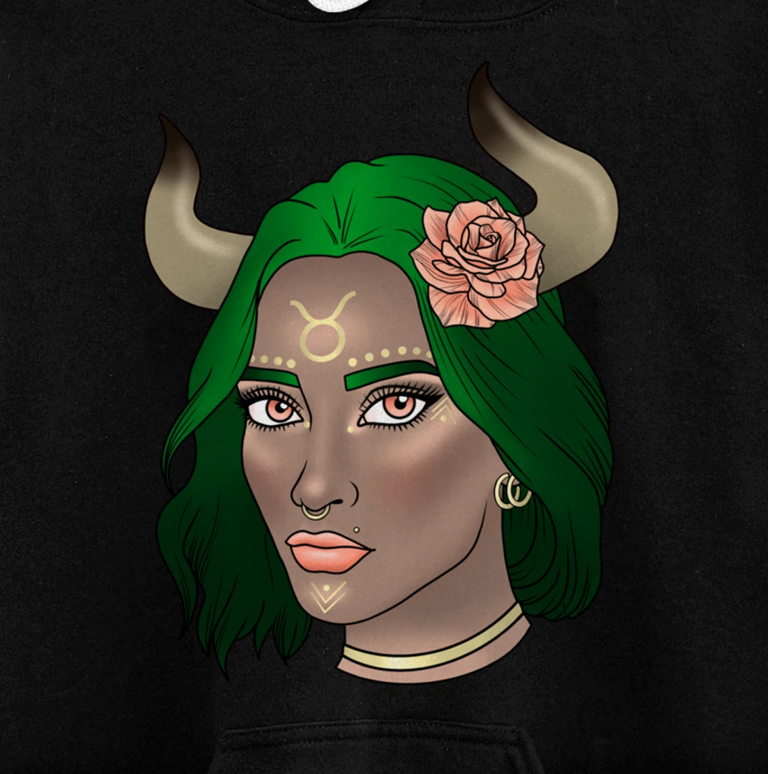 Taurus Goddess Pullover Hoodie