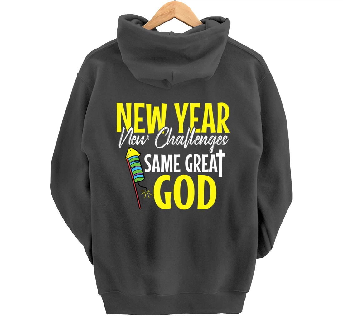 Great God New Years Eve Cool Party Pajamas NYE Christian Pullover Hoodie