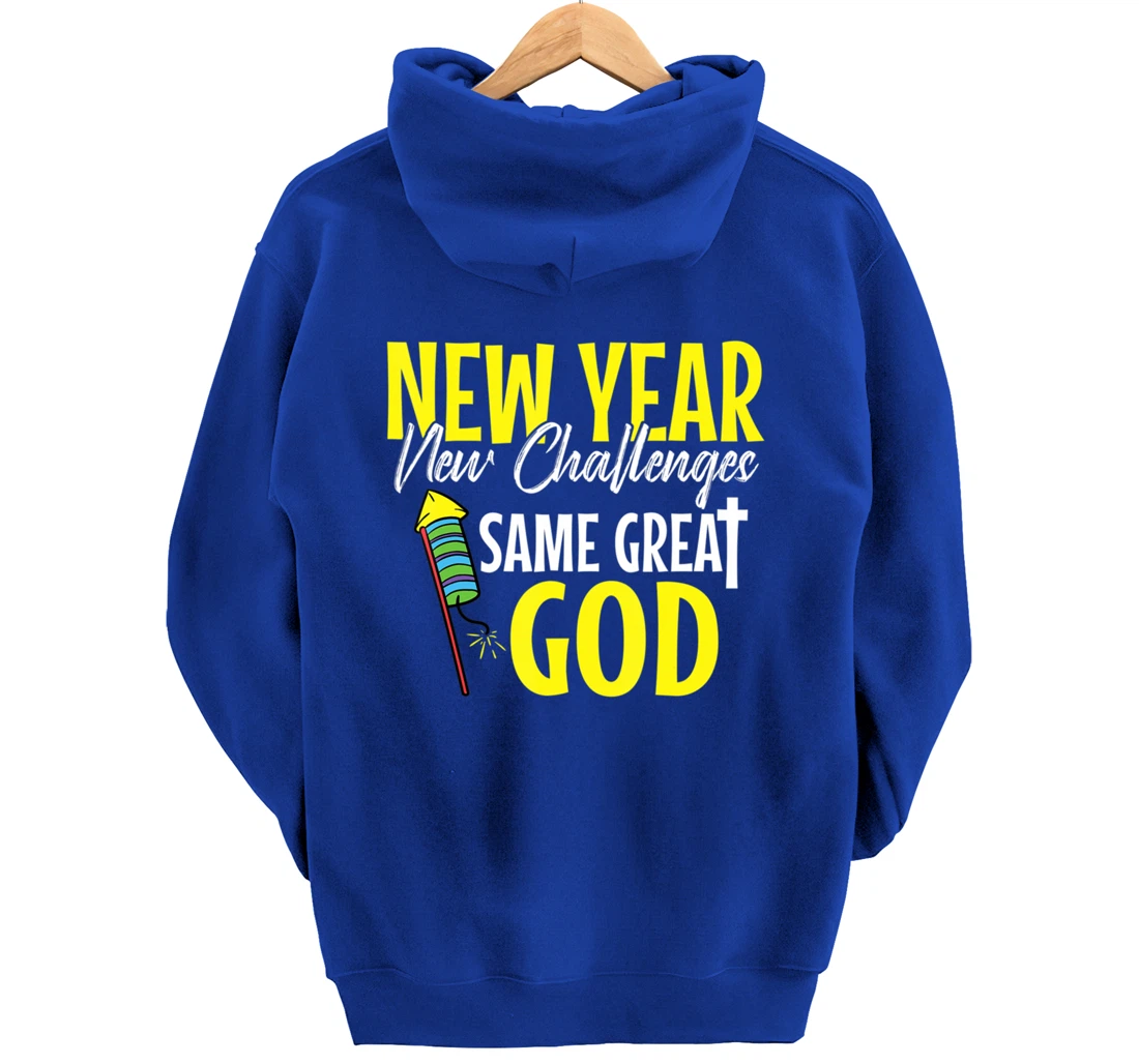 Great God New Years Eve Cool Party Pajamas NYE Christian Pullover Hoodie