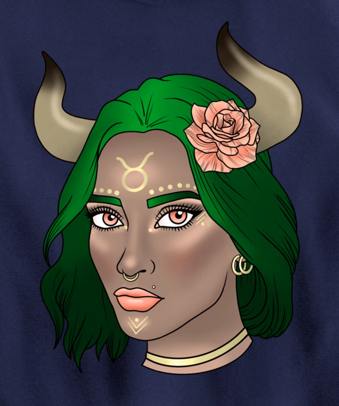 Taurus Goddess Pullover Hoodie