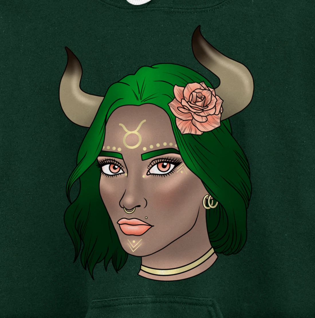 Taurus Goddess Pullover Hoodie