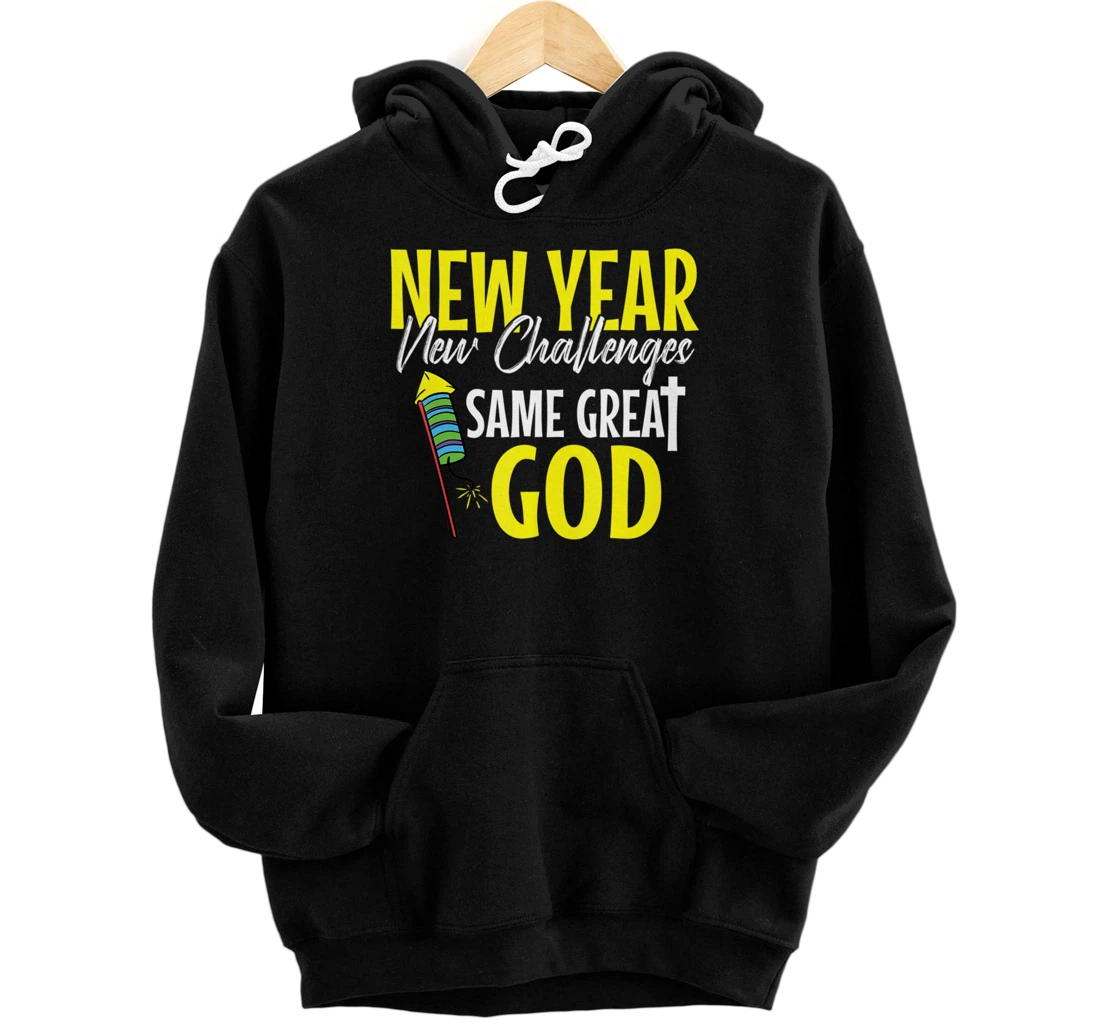 Great God New Years Eve Cool Party Pajamas NYE Christian Pullover Hoodie