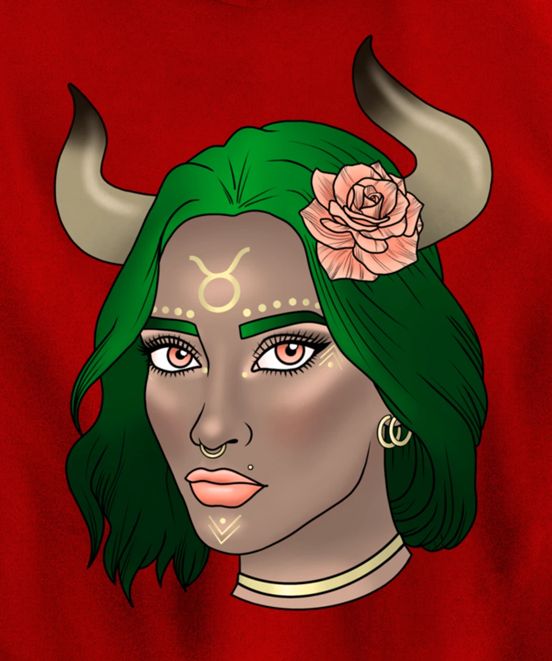 Taurus Goddess Pullover Hoodie