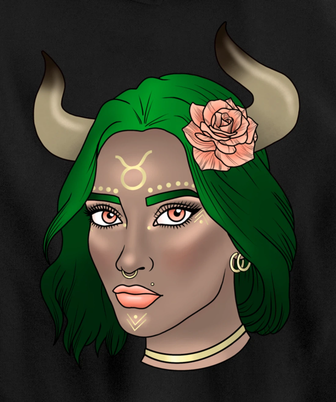 Taurus Goddess Pullover Hoodie