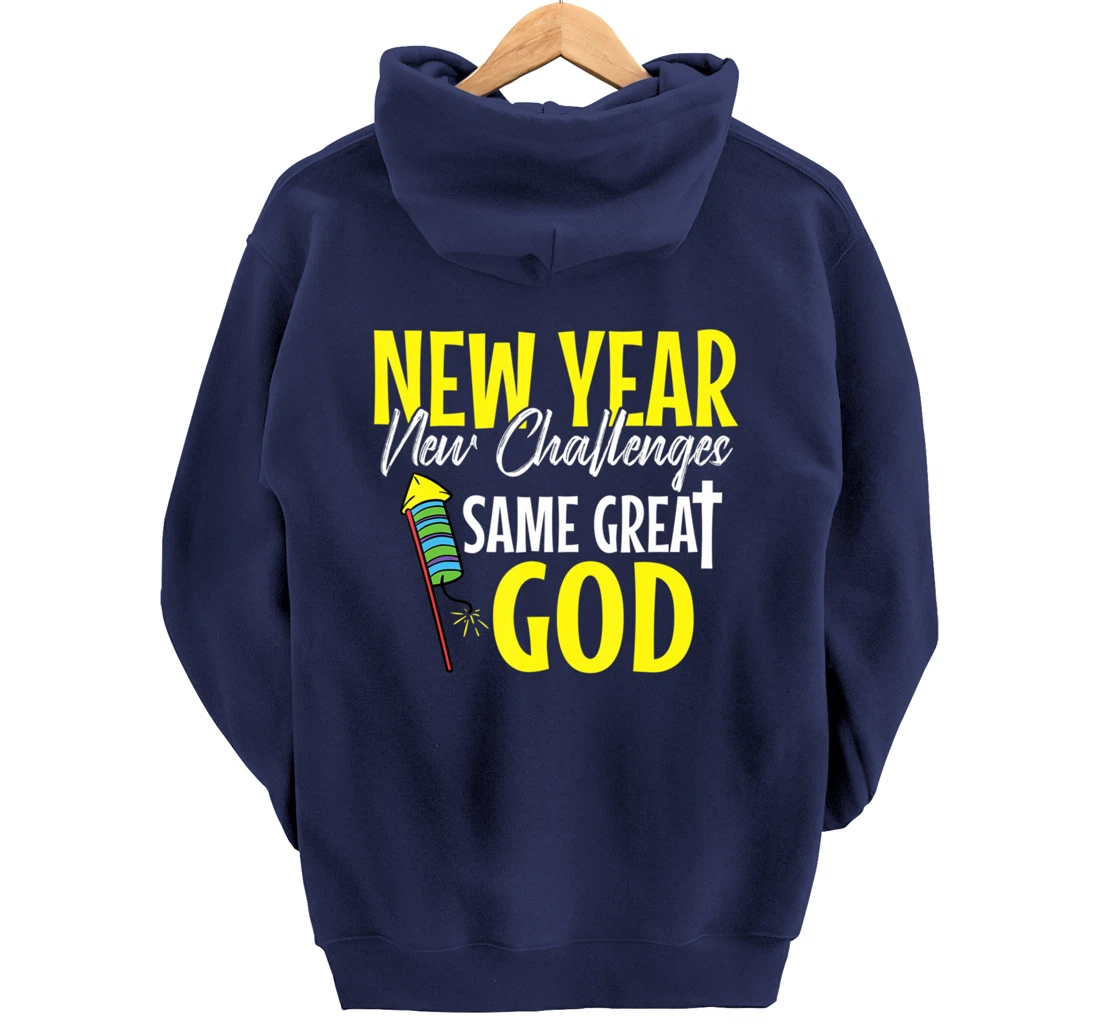 Great God New Years Eve Cool Party Pajamas NYE Christian Pullover Hoodie