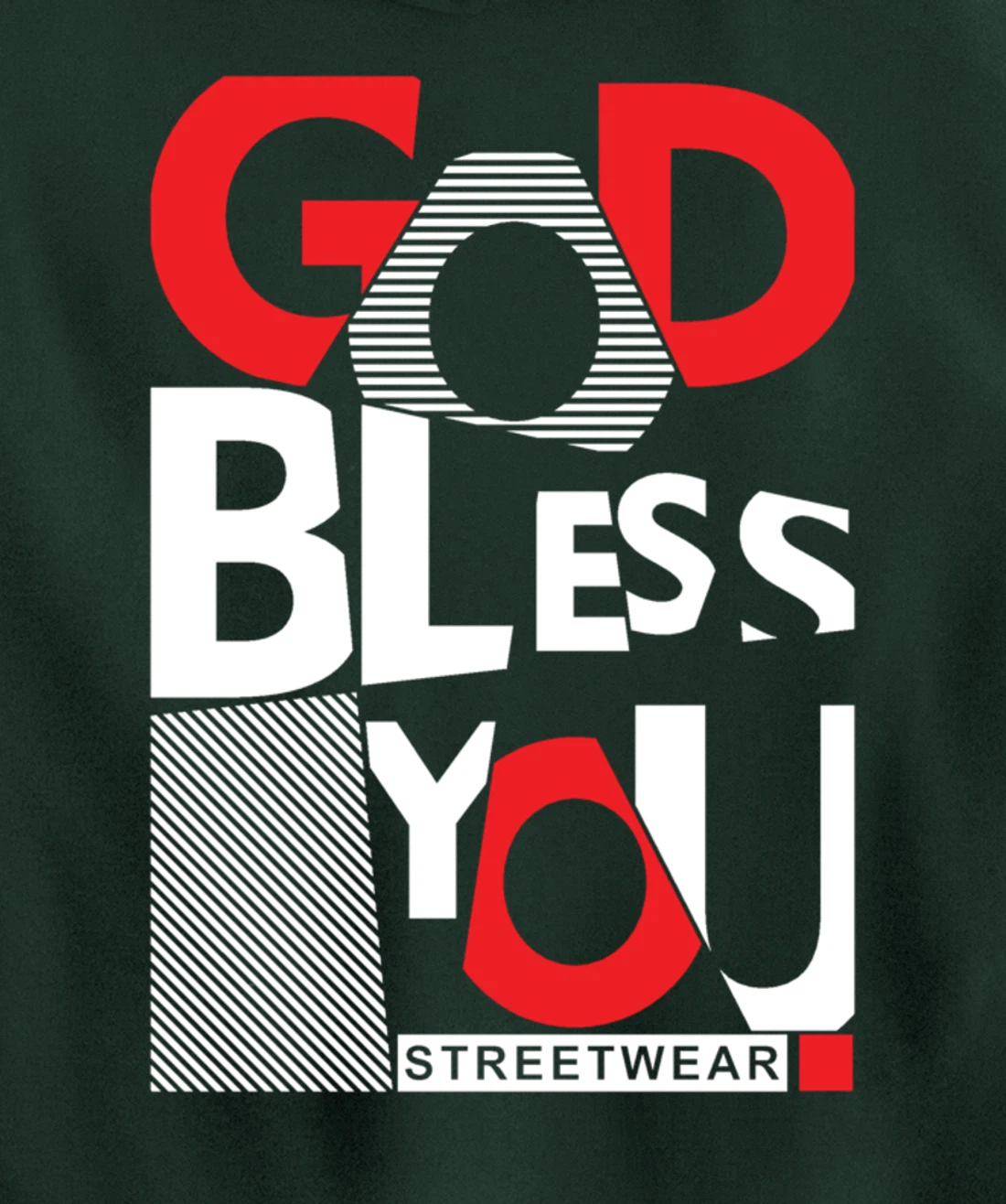 "GOD" this Pullover Hoodie