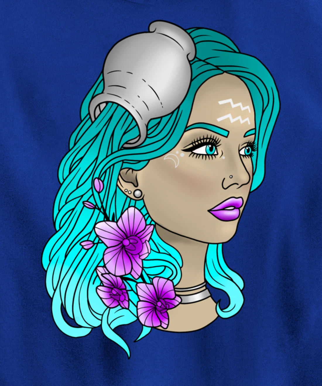 Aquarius Goddess Pullover Hoodie