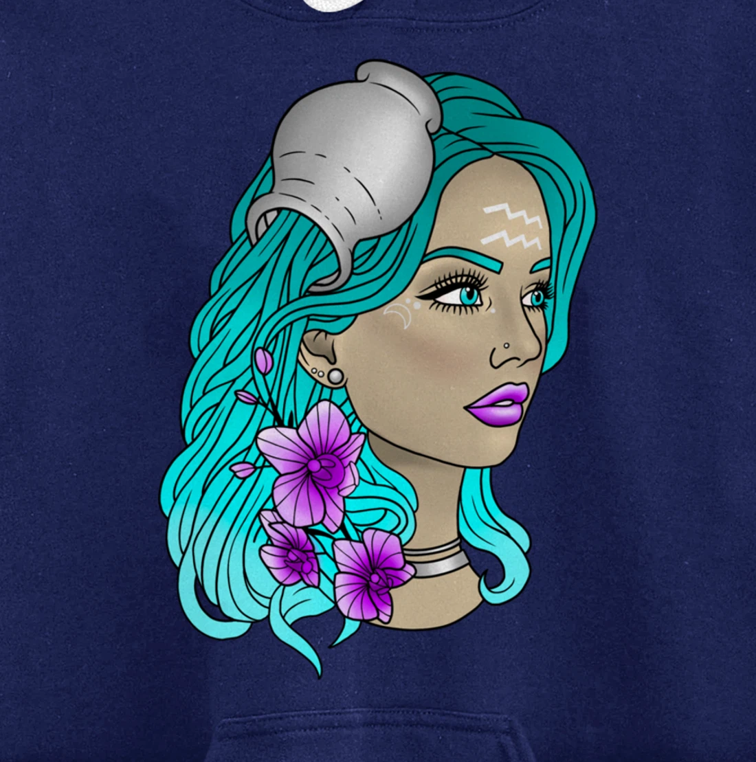 Aquarius Goddess Pullover Hoodie