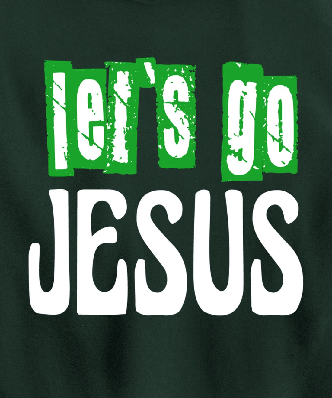 Let`s go Jesus / Bible / Church / God Pullover Hoodie