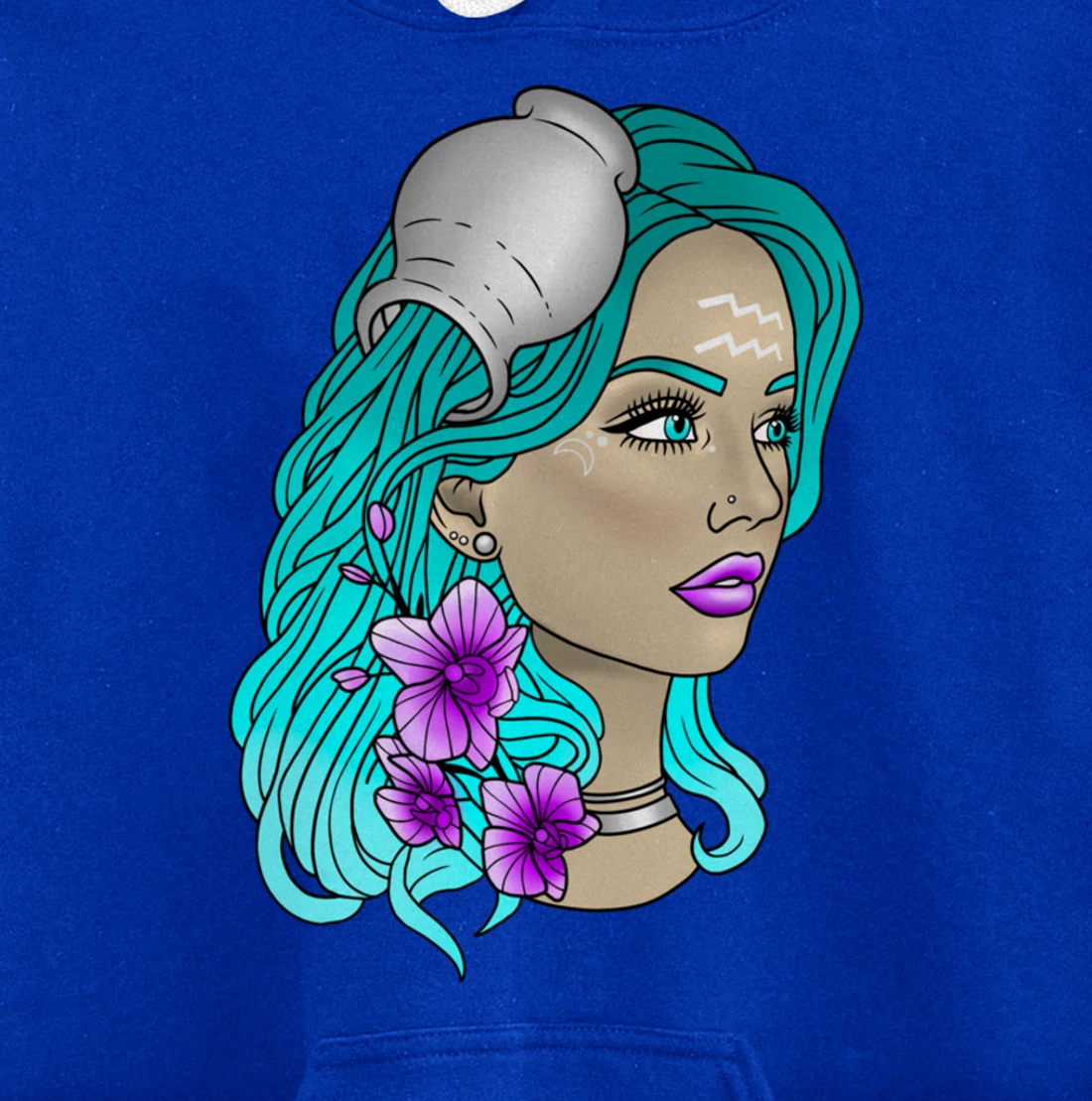 Aquarius Goddess Pullover Hoodie