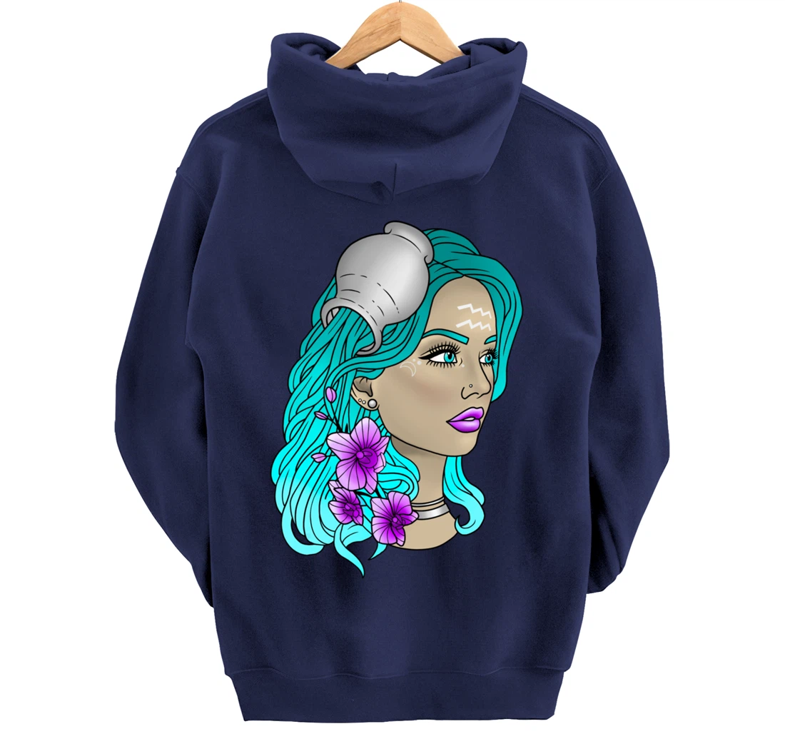 Aquarius Goddess Pullover Hoodie