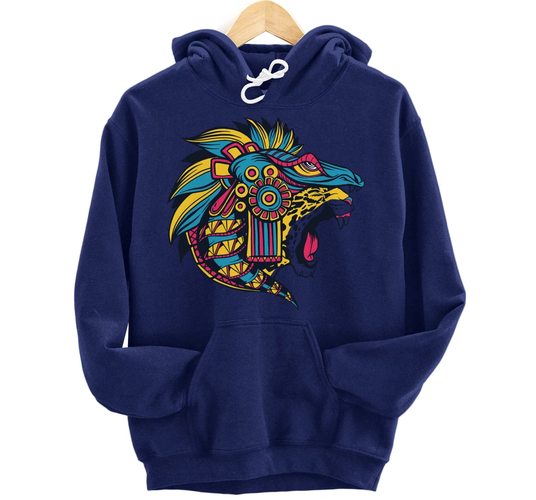 Quetzalcoatl Aztec Feathered Serpent God Of Sun And Wind Pullover Hoodie