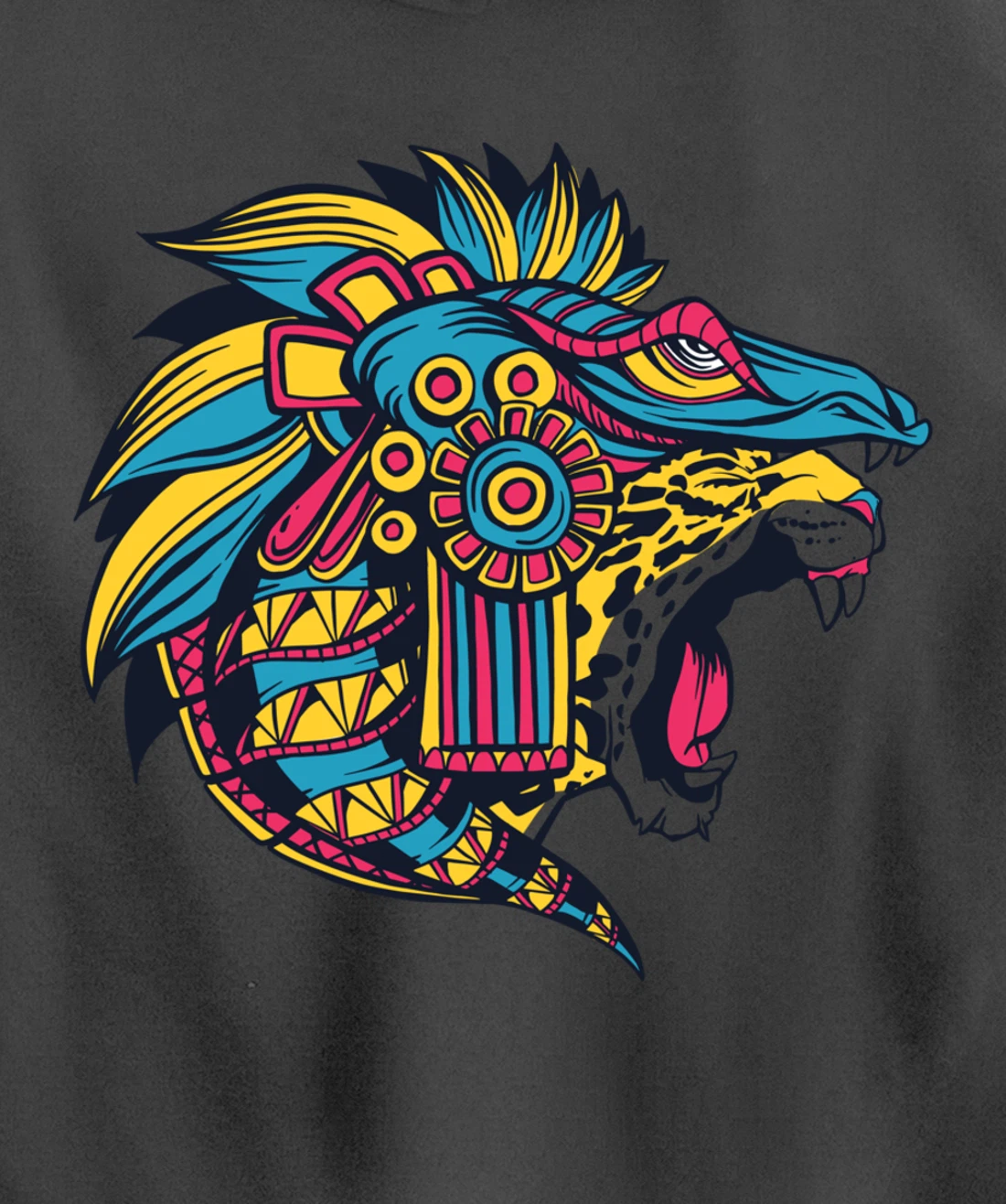 Quetzalcoatl Aztec Feathered Serpent God Of Sun And Wind Pullover Hoodie