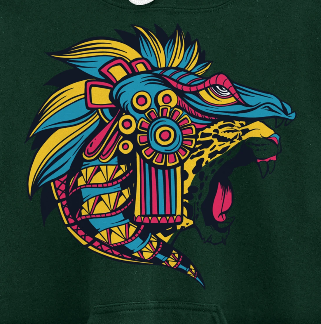 Quetzalcoatl Aztec Feathered Serpent God Of Sun And Wind Pullover Hoodie