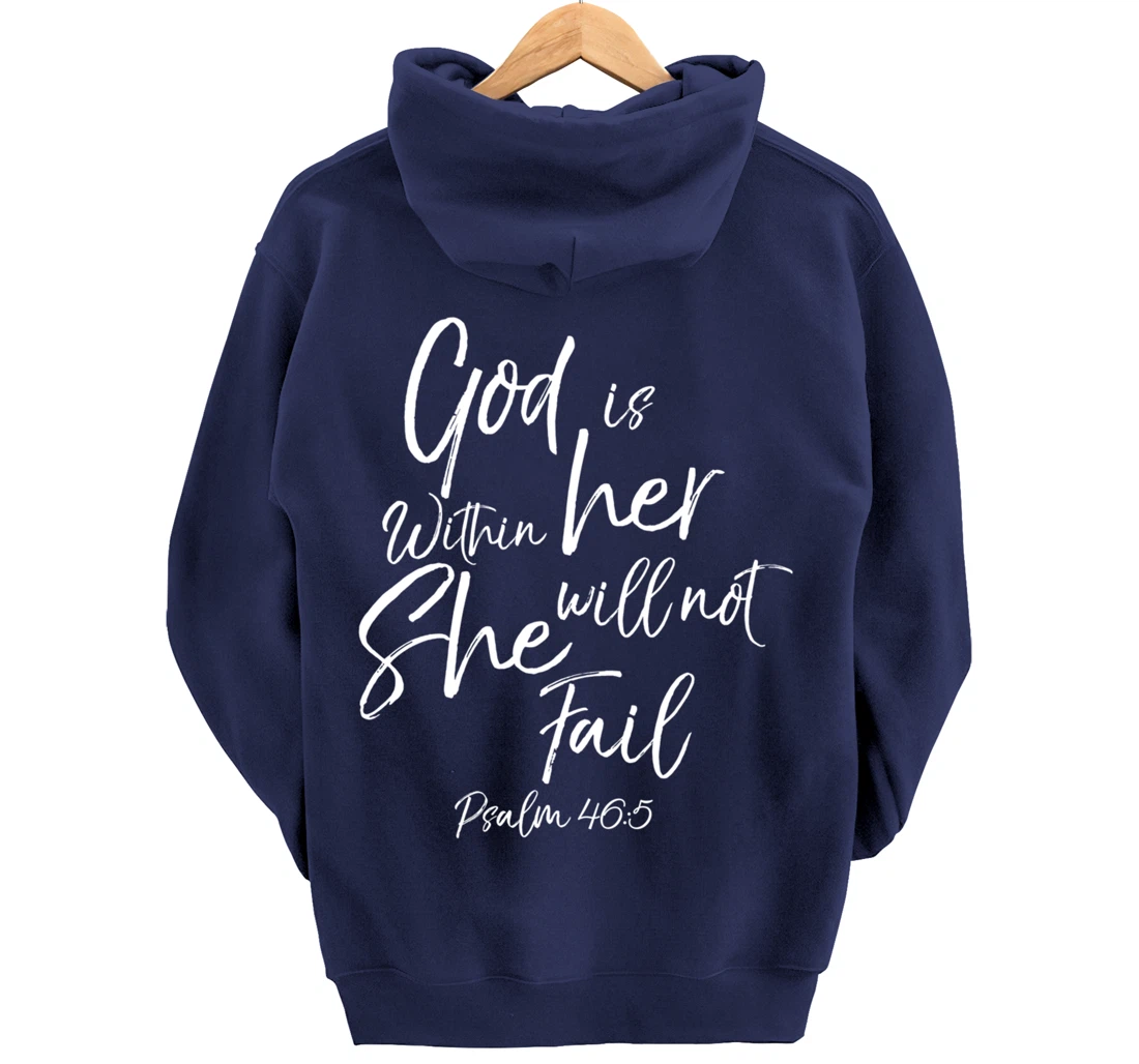 God is Within Her Christian Woman Bible Verse Proverbs Jesus Pullover Hoodie