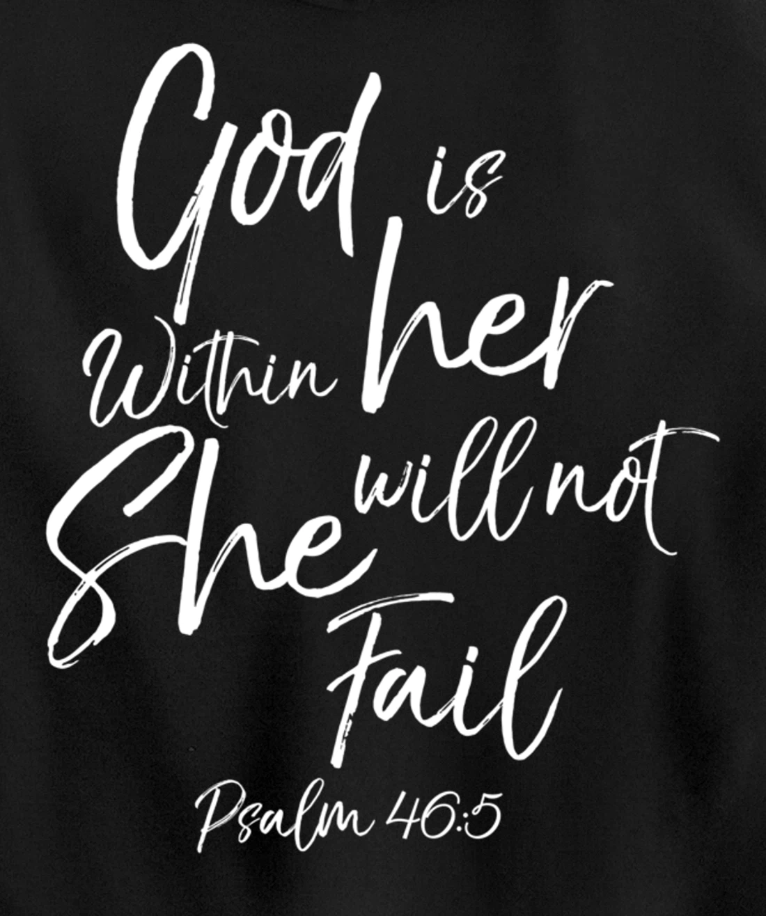 God is Within Her Christian Woman Bible Verse Proverbs Jesus Pullover Hoodie