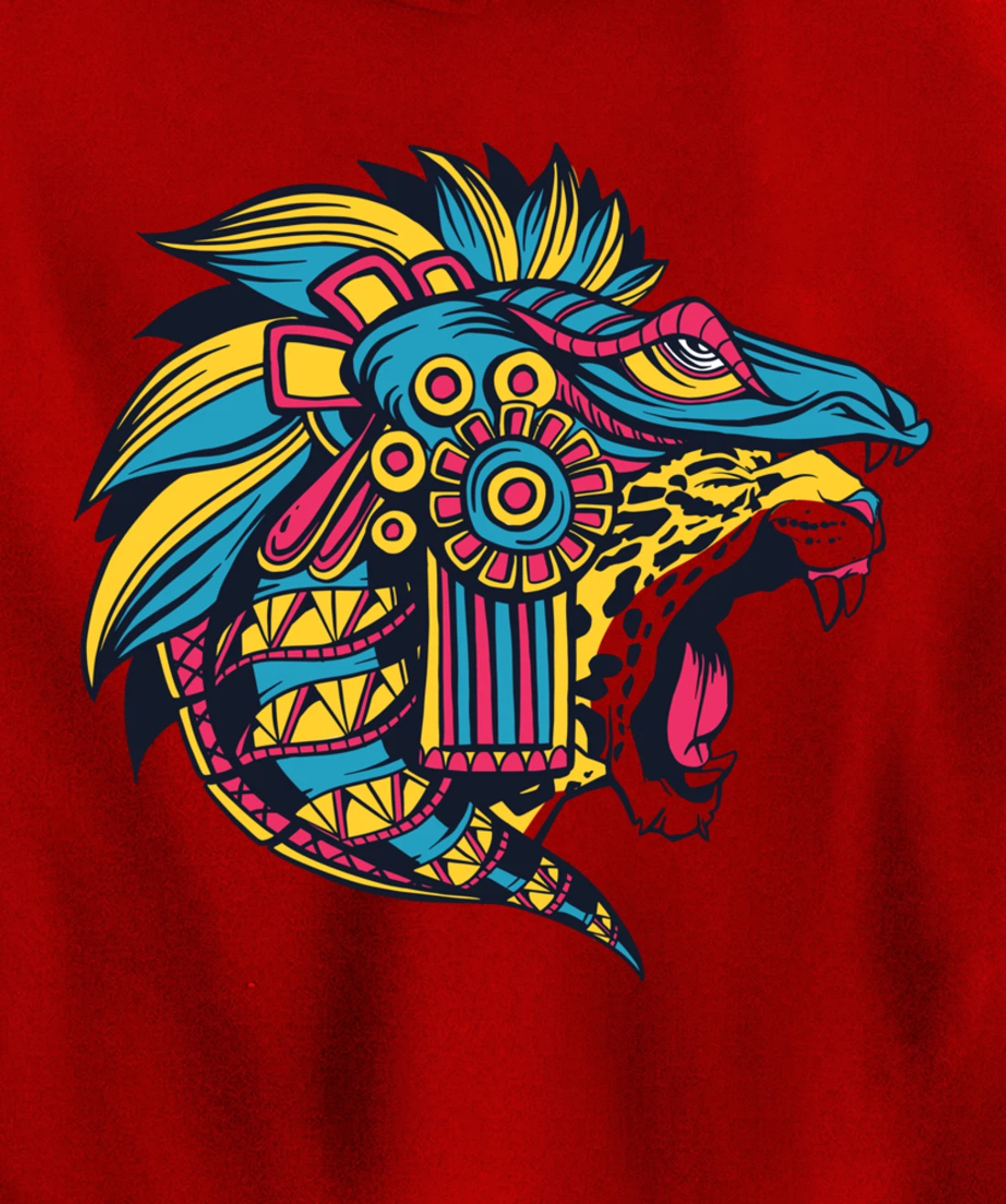 Quetzalcoatl Aztec Feathered Serpent God Of Sun And Wind Pullover Hoodie