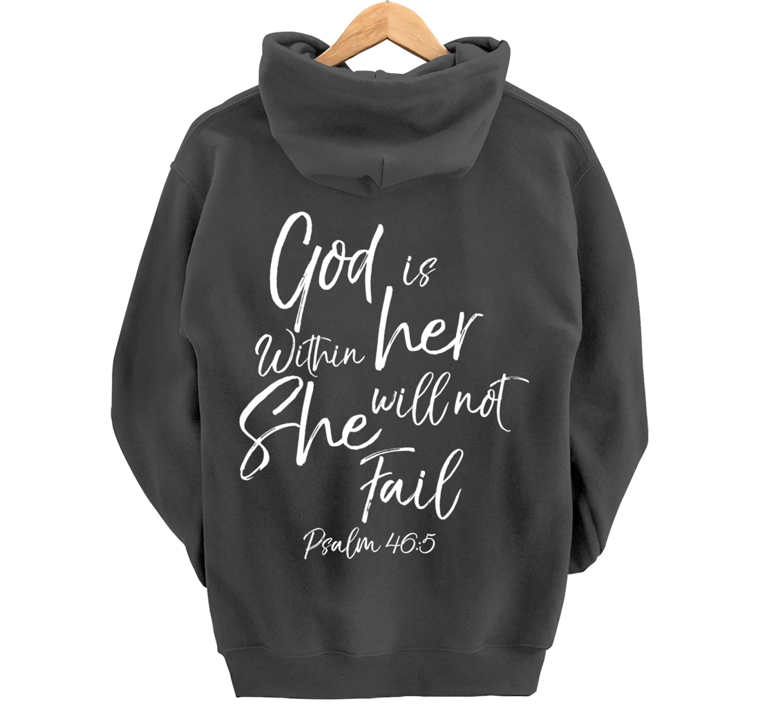 God is Within Her Christian Woman Bible Verse Proverbs Jesus Pullover Hoodie