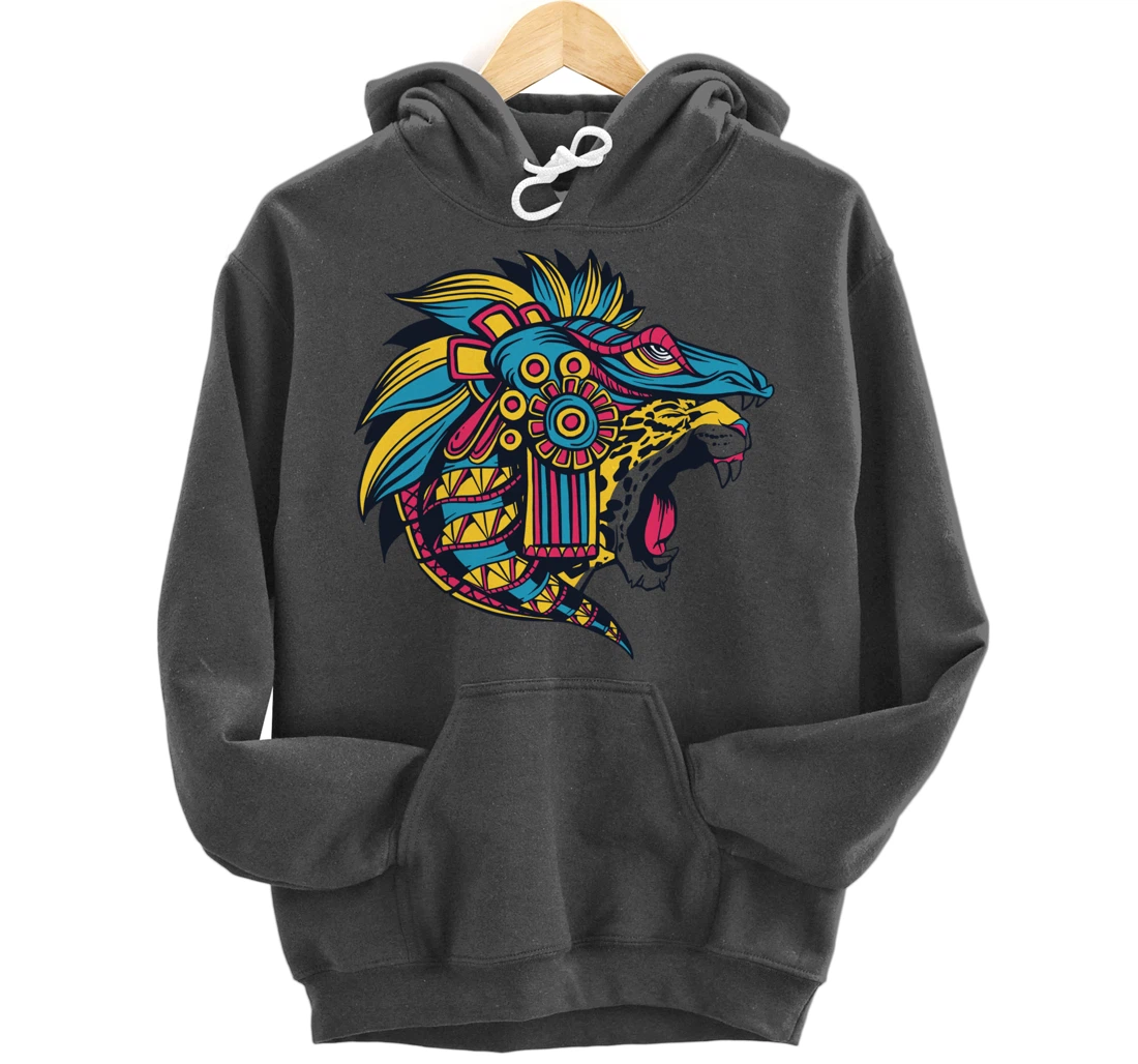 Quetzalcoatl Aztec Feathered Serpent God Of Sun And Wind Pullover Hoodie