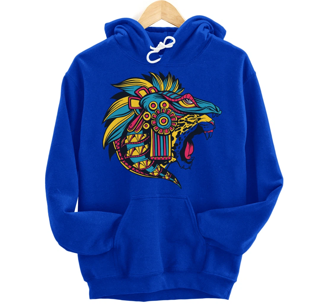 Quetzalcoatl Aztec Feathered Serpent God Of Sun And Wind Pullover Hoodie