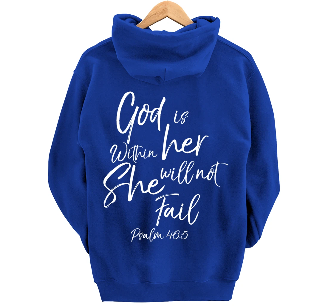 God is Within Her Christian Woman Bible Verse Proverbs Jesus Pullover Hoodie