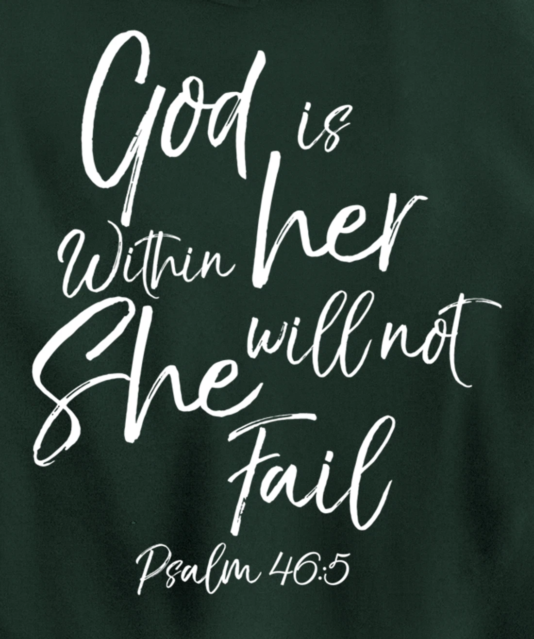 God is Within Her Christian Woman Bible Verse Proverbs Jesus Pullover Hoodie