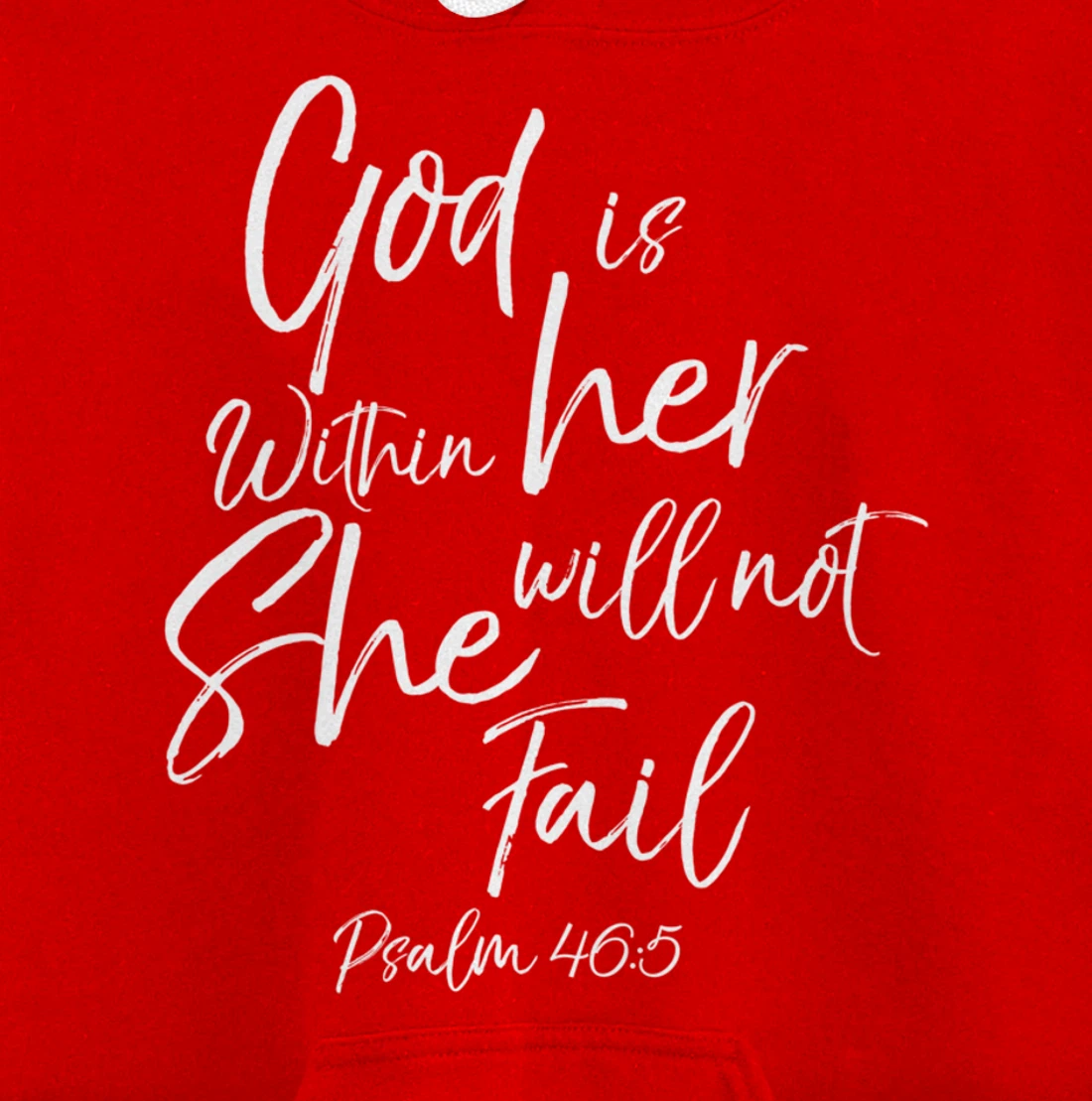 God is Within Her Christian Woman Bible Verse Proverbs Jesus Pullover Hoodie