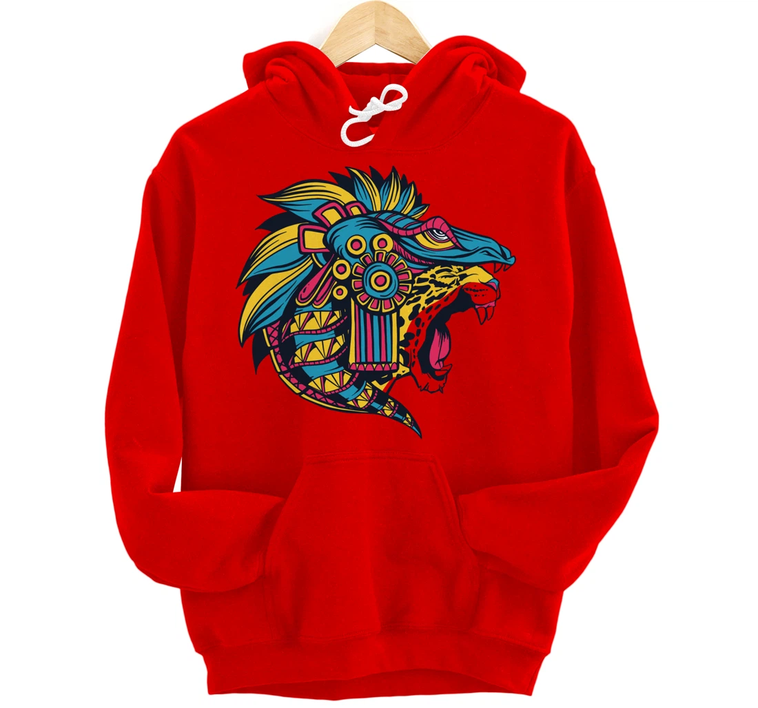 Quetzalcoatl Aztec Feathered Serpent God Of Sun And Wind Pullover Hoodie