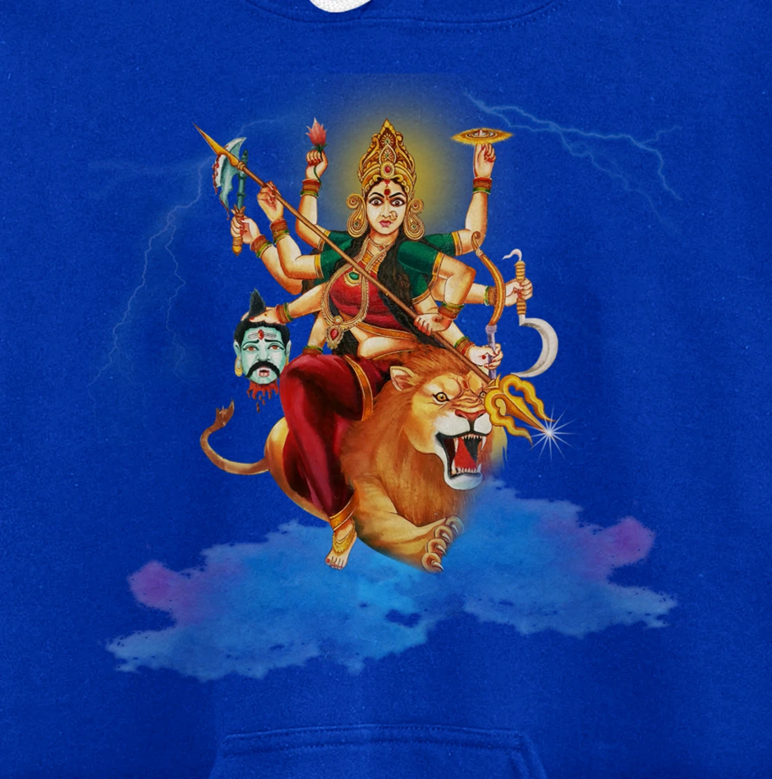 Goddess Durga Hindu Religion Durga mata Yoga Pullover Hoodie