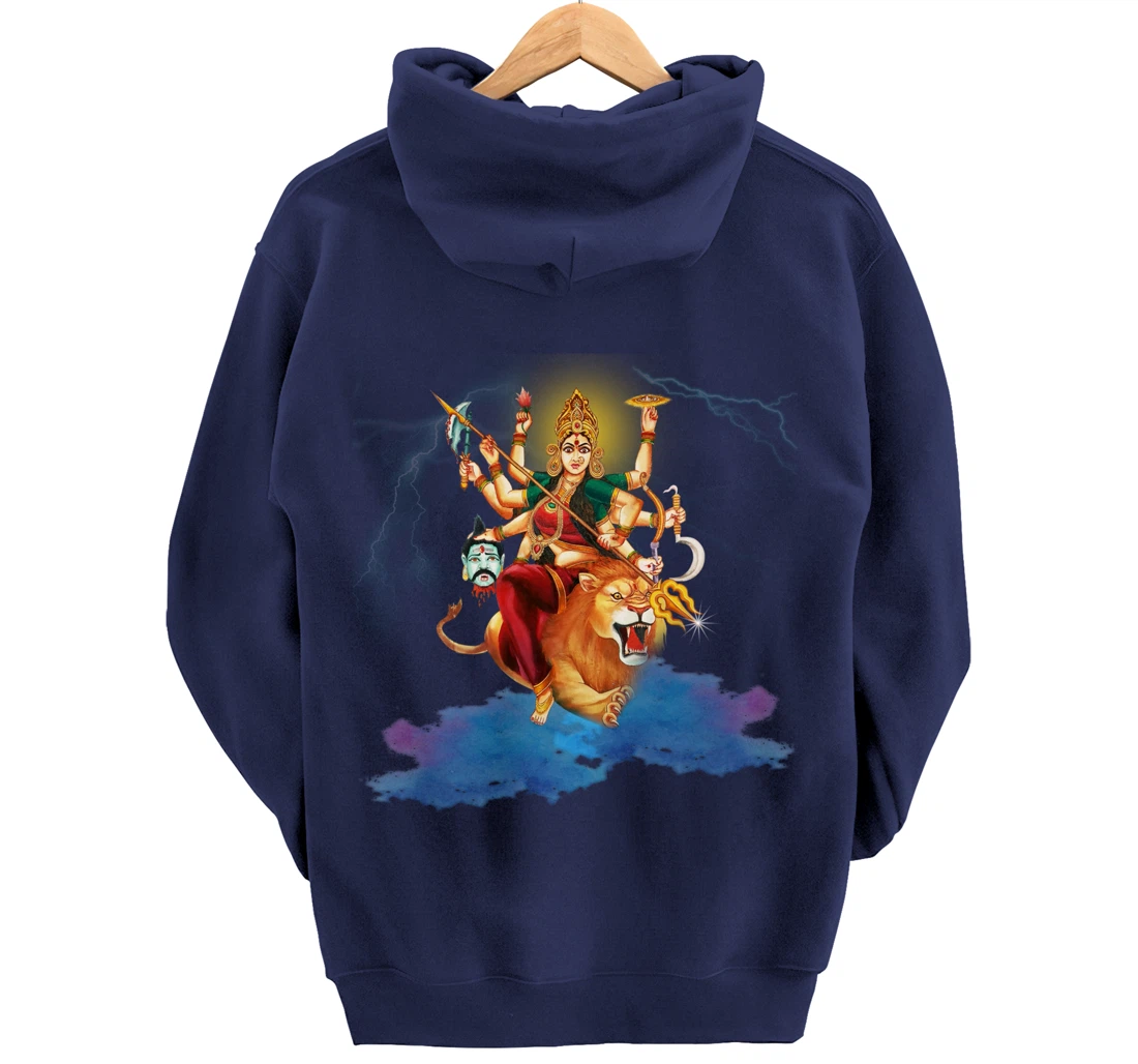 Goddess Durga Hindu Religion Durga mata Yoga Pullover Hoodie