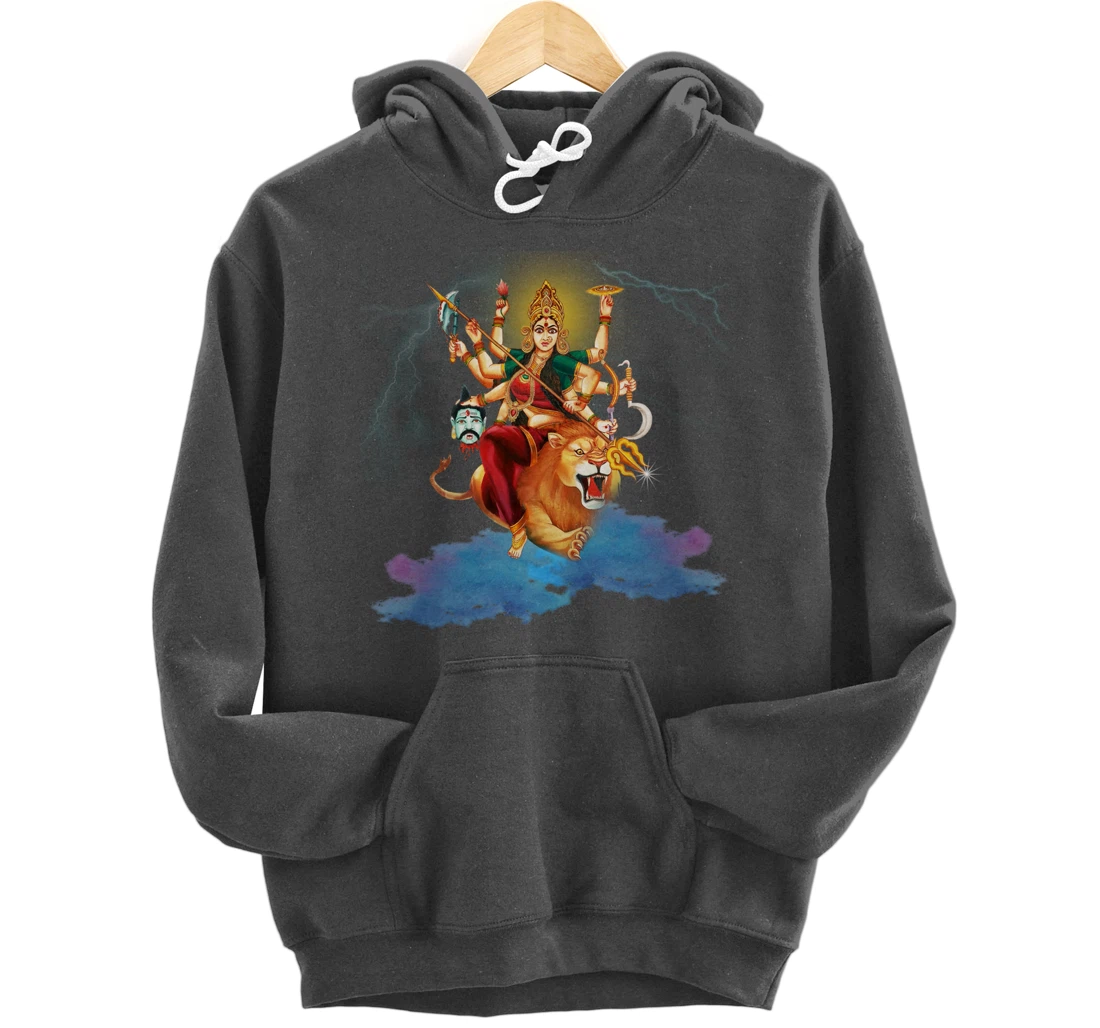 Goddess Durga Hindu Religion Durga mata Yoga Pullover Hoodie