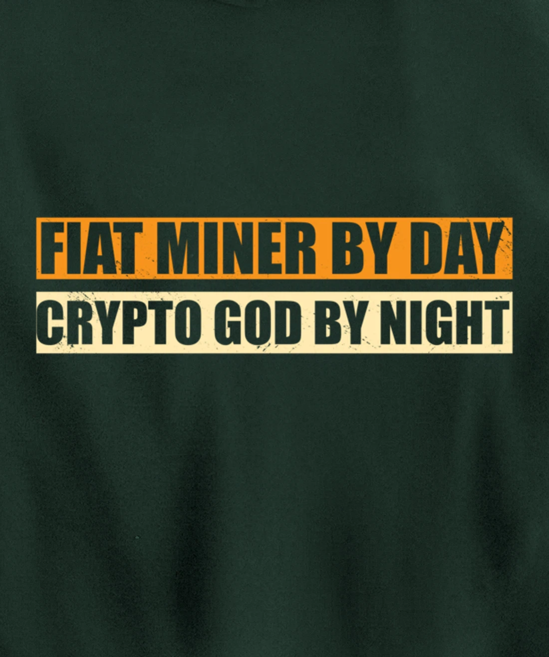 Miner By Day Crypto God By Night Funny Crypto Mining Pullover Hoodie