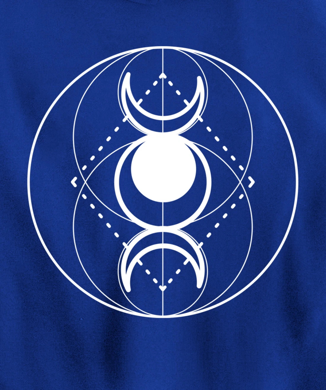 Triple Moon Phases Deity Goddess Occult Tarot Pullover Hoodie