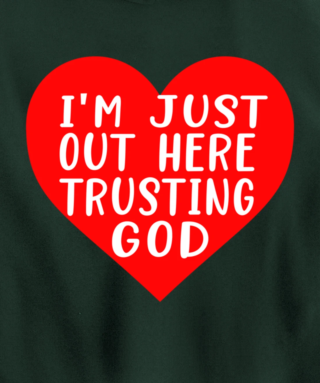 I'm Just Out Here Trusting God Pullover Hoodie