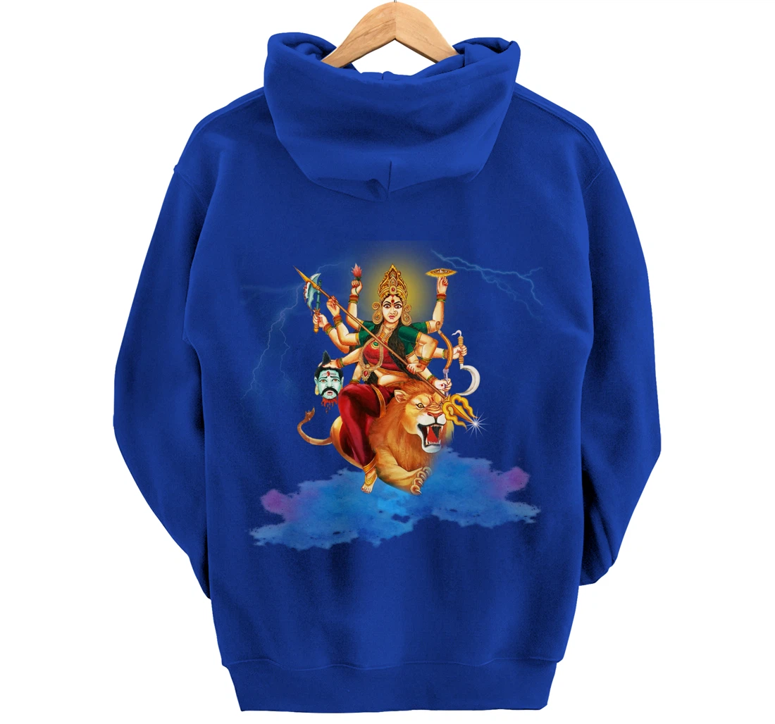 Goddess Durga Hindu Religion Durga mata Yoga Pullover Hoodie