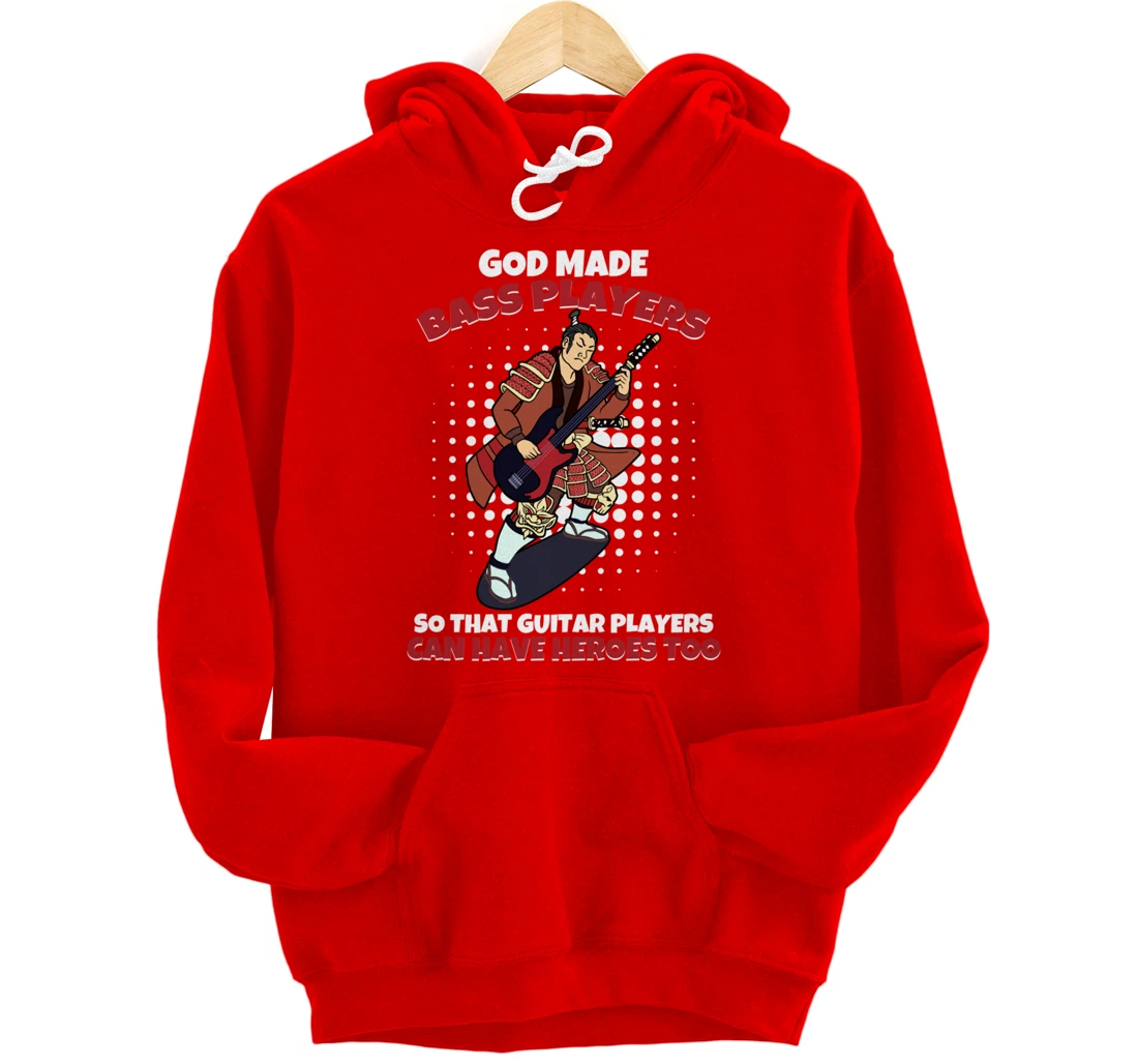 God Mades Bass Players Heroes Of Guitarists Bassist Pullover Hoodie