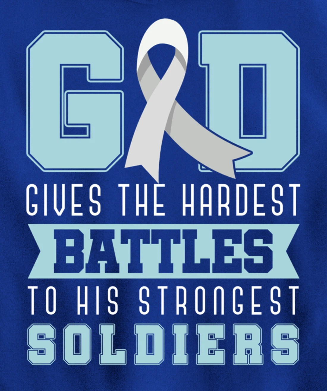 God Gives The Hardest Battles Lung Cancer Awareness Pullover Hoodie