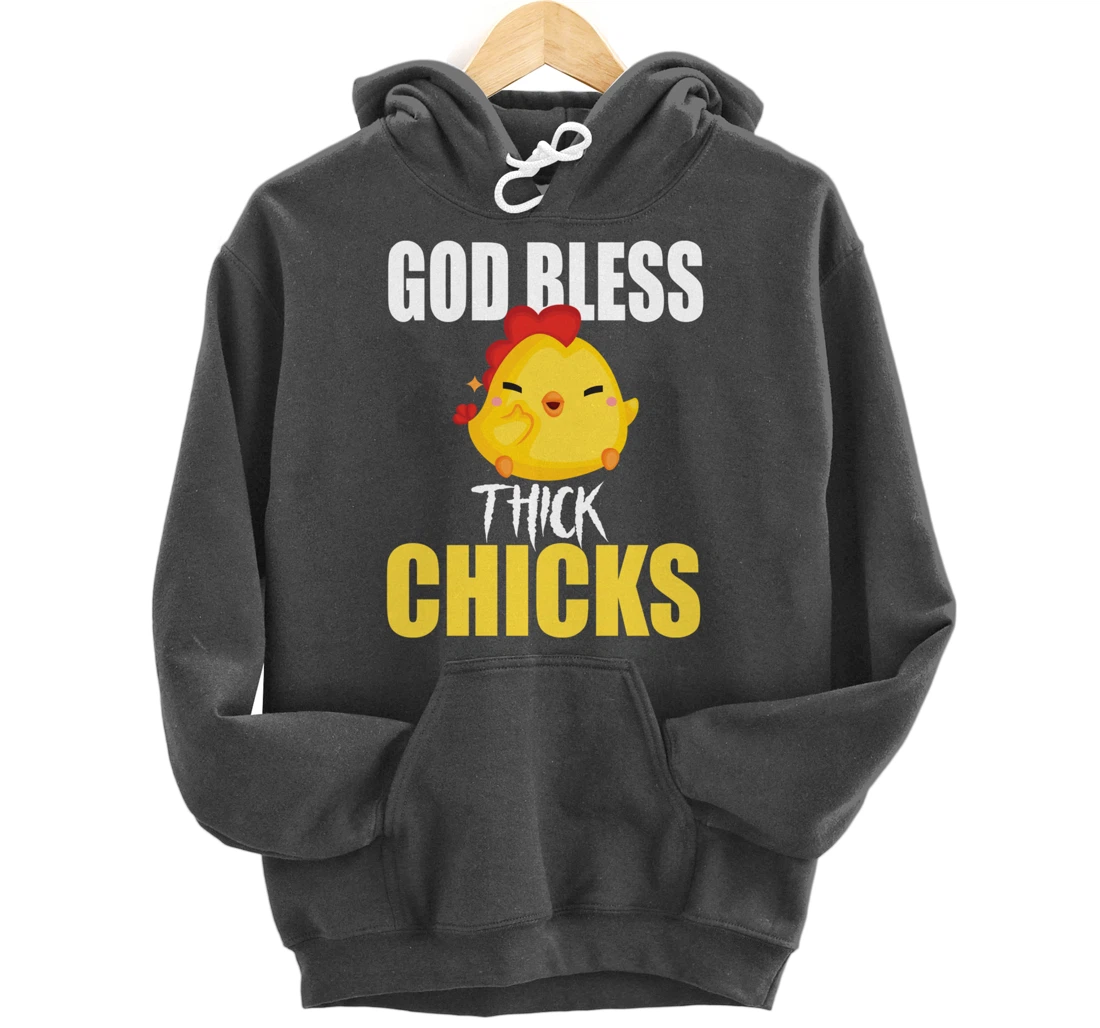 God Bless Thick Chicks Funny Shirt For Men ,Women Humor Meme Pullover Hoodie