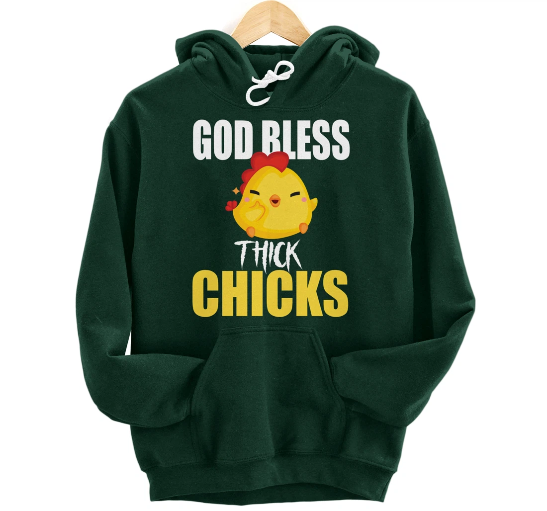 God Bless Thick Chicks Funny Shirt For Men ,Women Humor Meme Pullover Hoodie