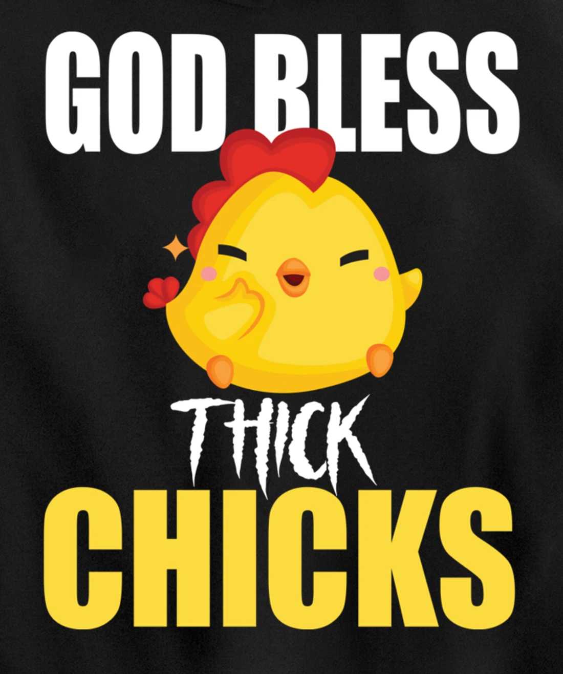 God Bless Thick Chicks Funny Shirt For Men ,Women Humor Meme Pullover Hoodie