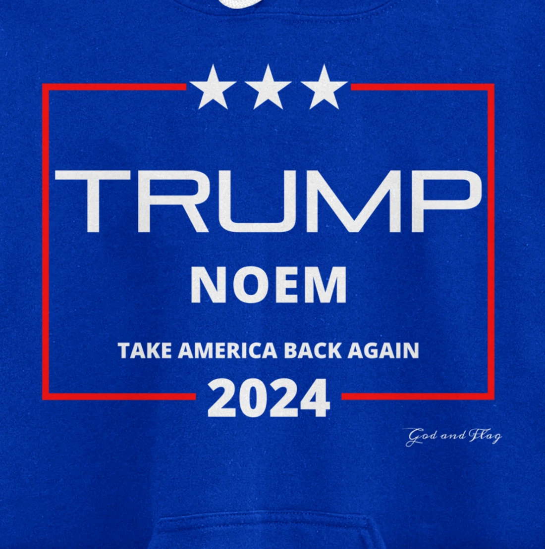 DONALD TRUMP KRISTI NOEM 2024 TAKE AMERICA BACK AGAIN USA Pullover Hoodie