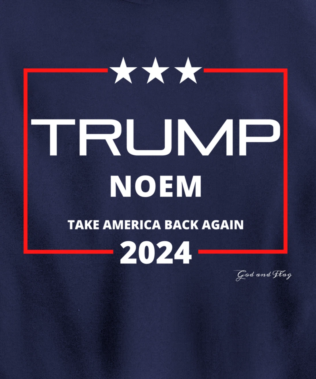 DONALD TRUMP KRISTI NOEM 2024 TAKE AMERICA BACK AGAIN USA Pullover Hoodie