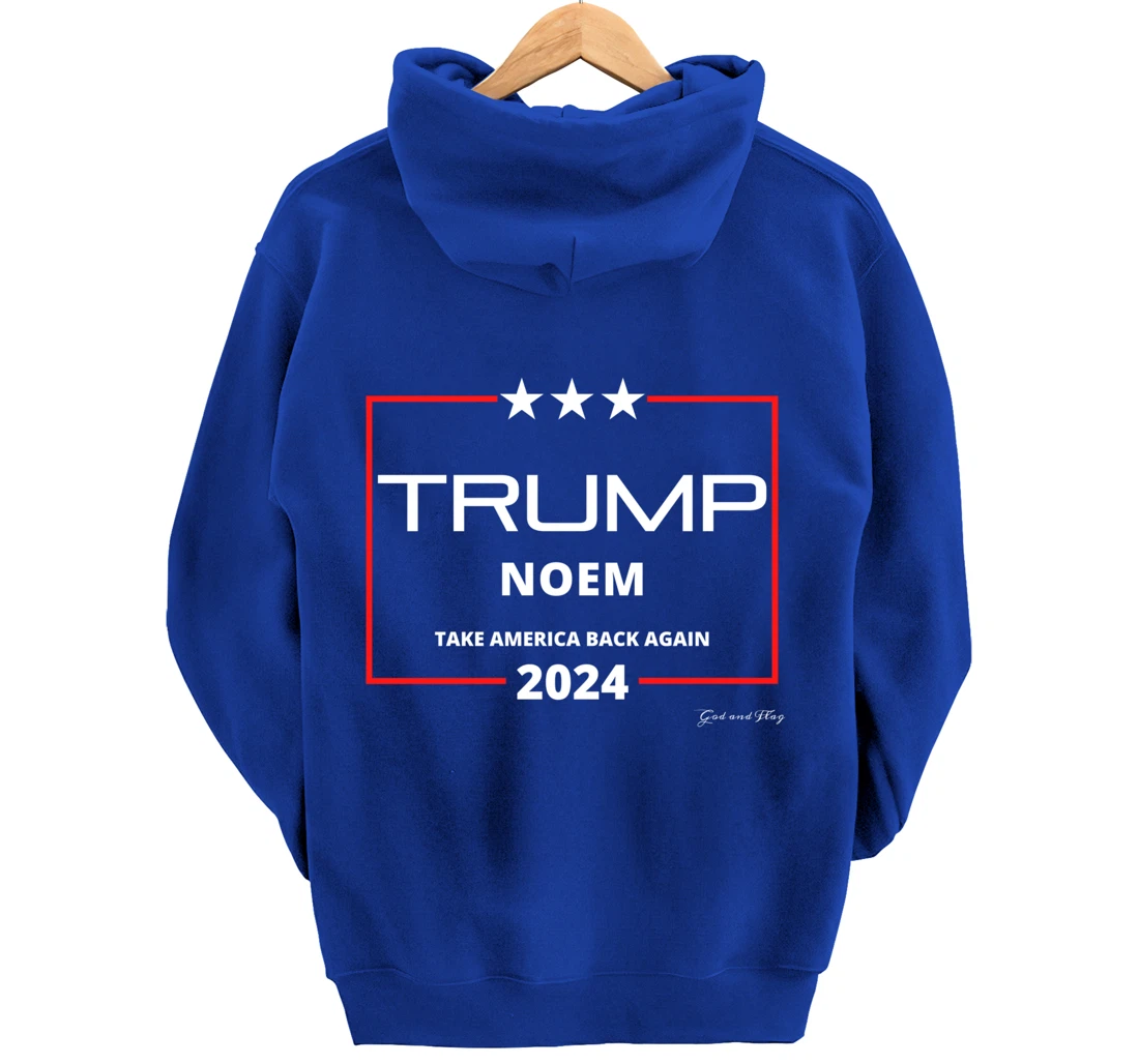 DONALD TRUMP KRISTI NOEM 2024 TAKE AMERICA BACK AGAIN USA Pullover Hoodie