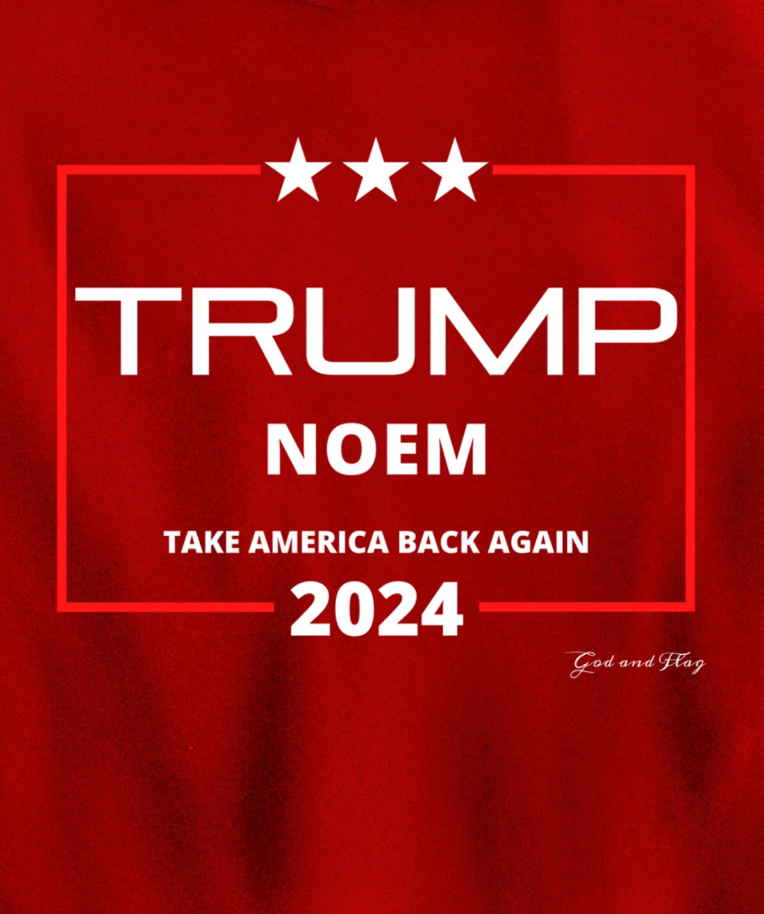 DONALD TRUMP KRISTI NOEM 2024 TAKE AMERICA BACK AGAIN USA Pullover Hoodie