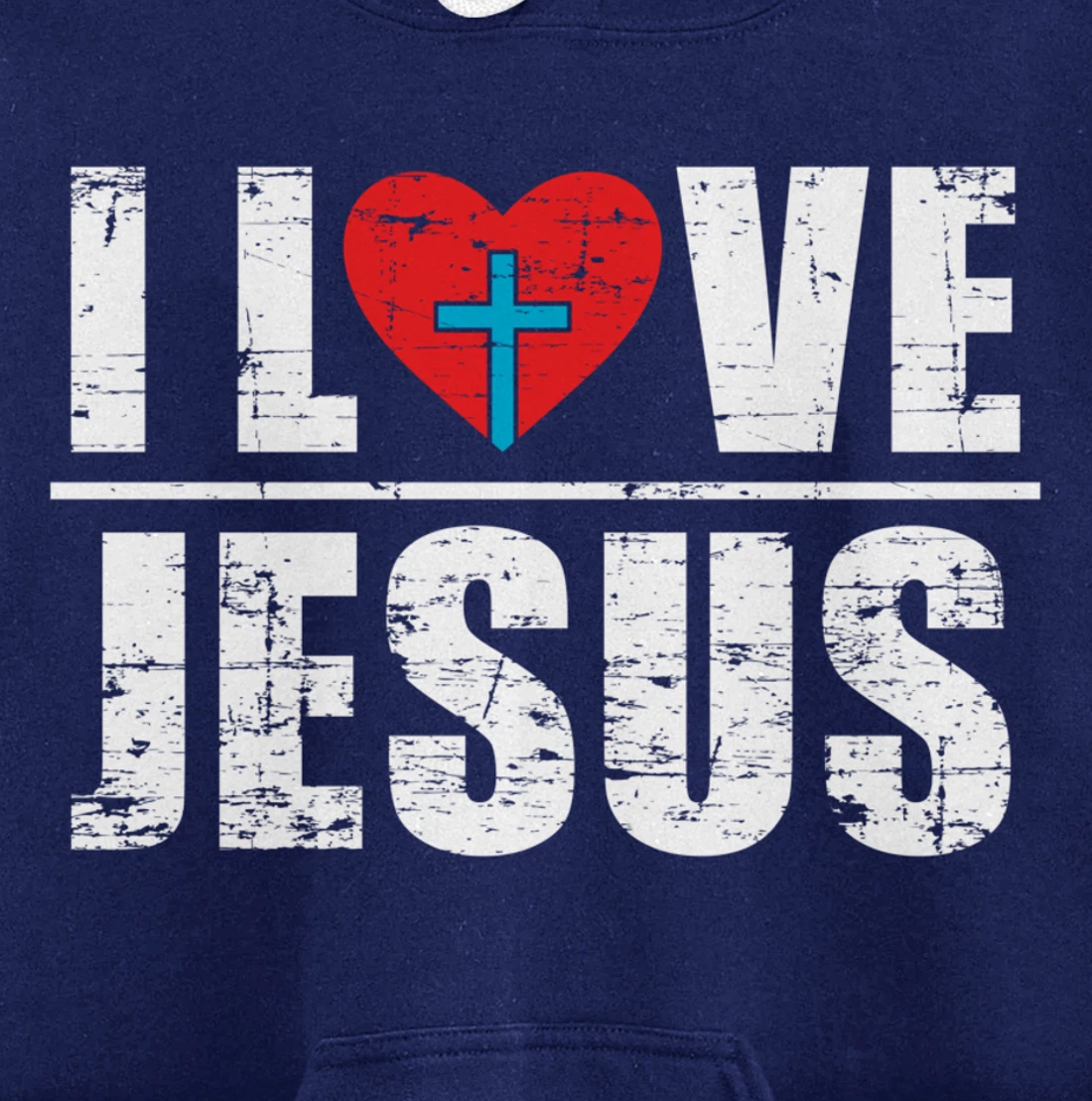 Heart Cross Faith Christianity God Savior Prayer Lord Jesus Pullover Hoodie
