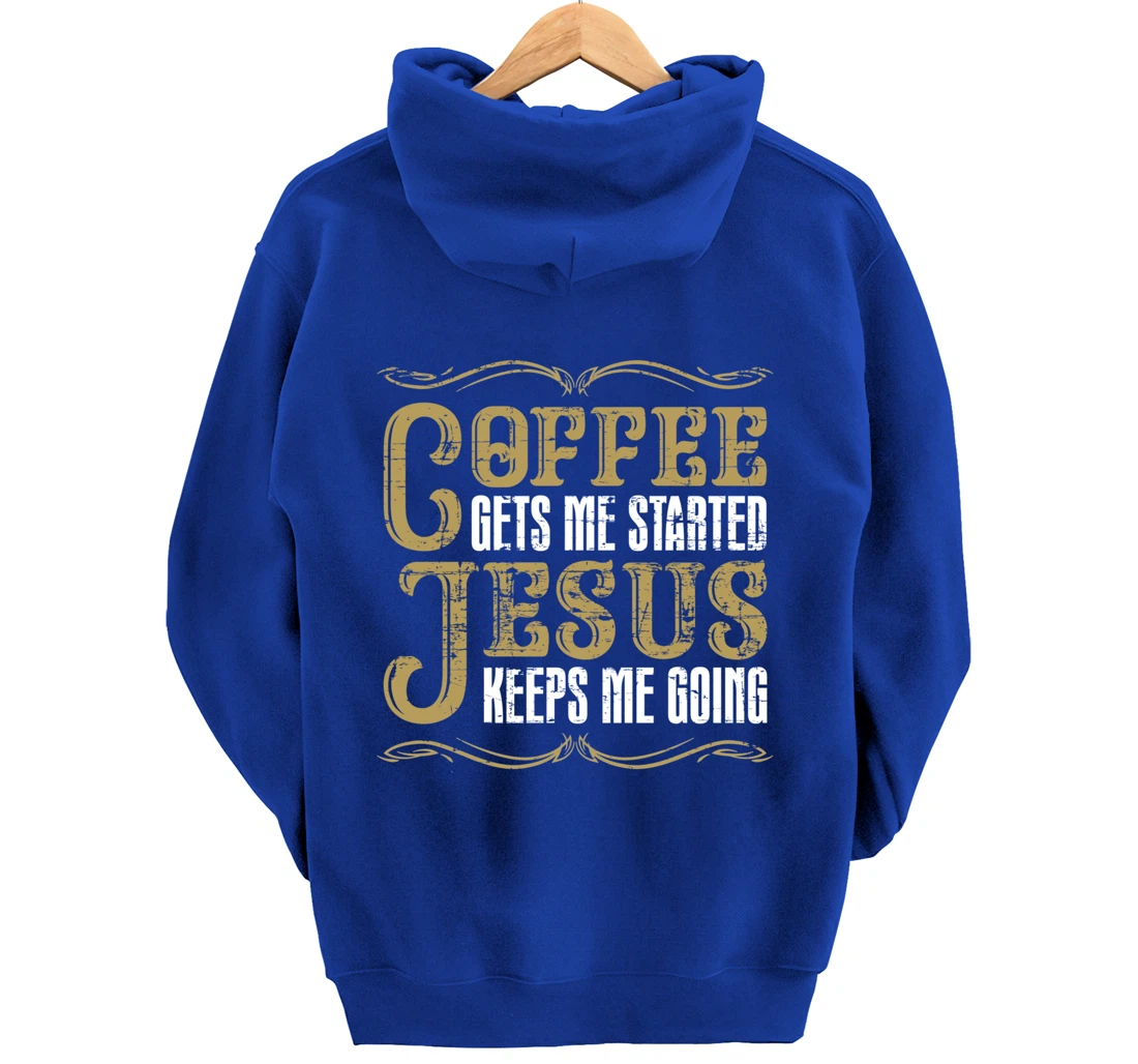 Christian Coffee Lover Jesus Christ Devotee God Savior Jesus Pullover Hoodie