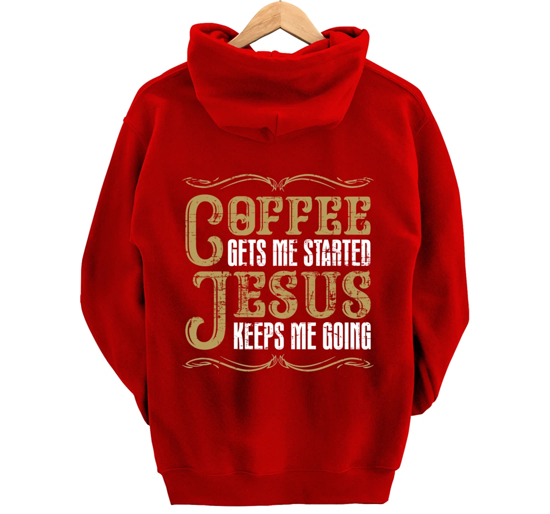 Christian Coffee Lover Jesus Christ Devotee God Savior Jesus Pullover Hoodie